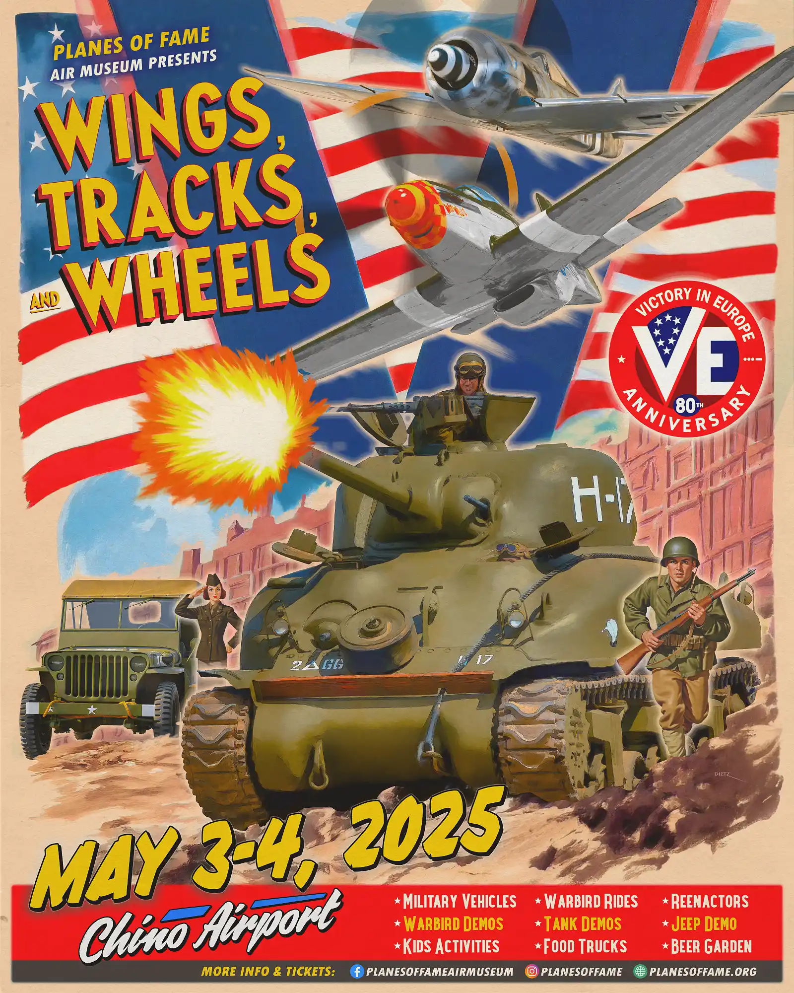 Wings, Tracks, and Wheels - May 3-4, 2025 - Chino Airport, California